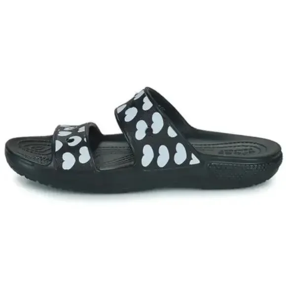 Crocs Heart Print Sandals Men's Size 15 Shoes NEW